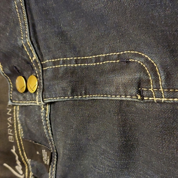 Lane Bryant SZ 18 dark,wash denim shorts,see pics,pockets front/back 21" - Picture 5 of 9